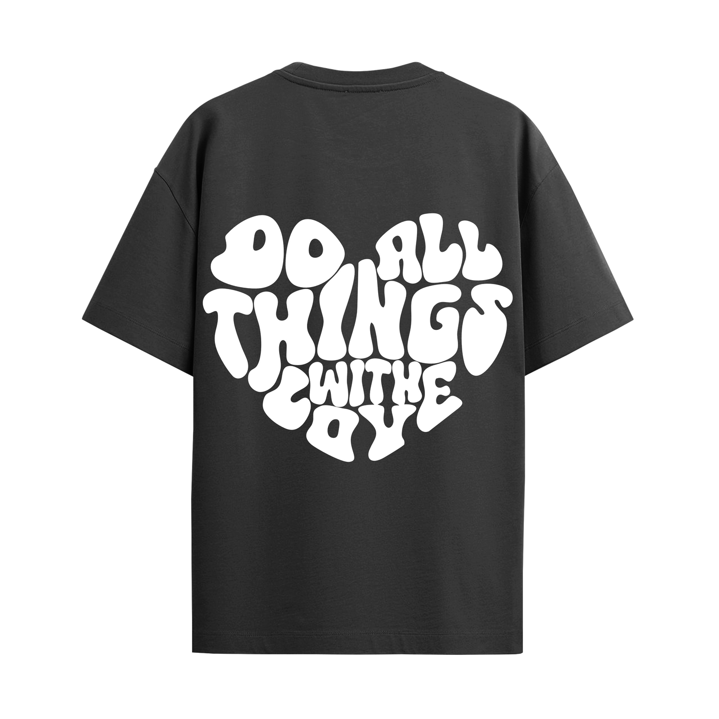 Love Black Oversized Tshirt