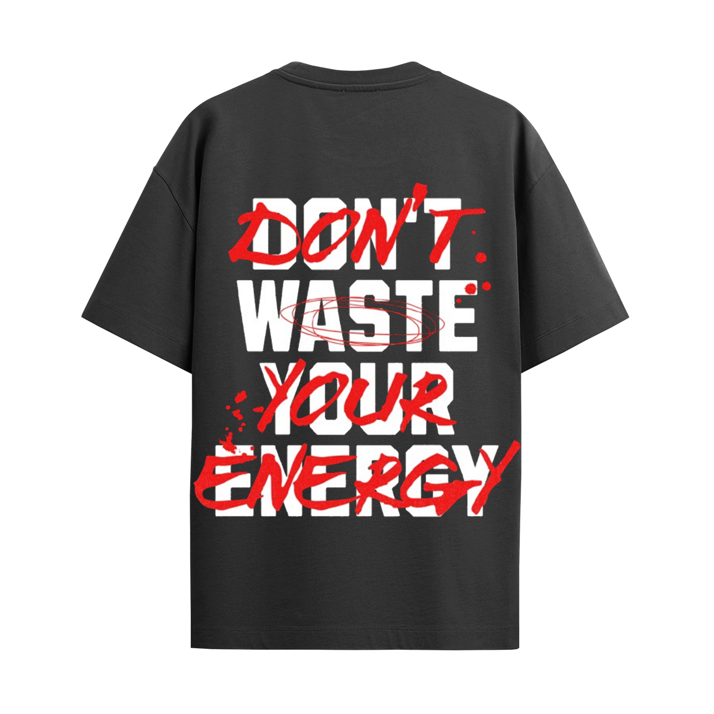 Energy Black Oversized Tshirt