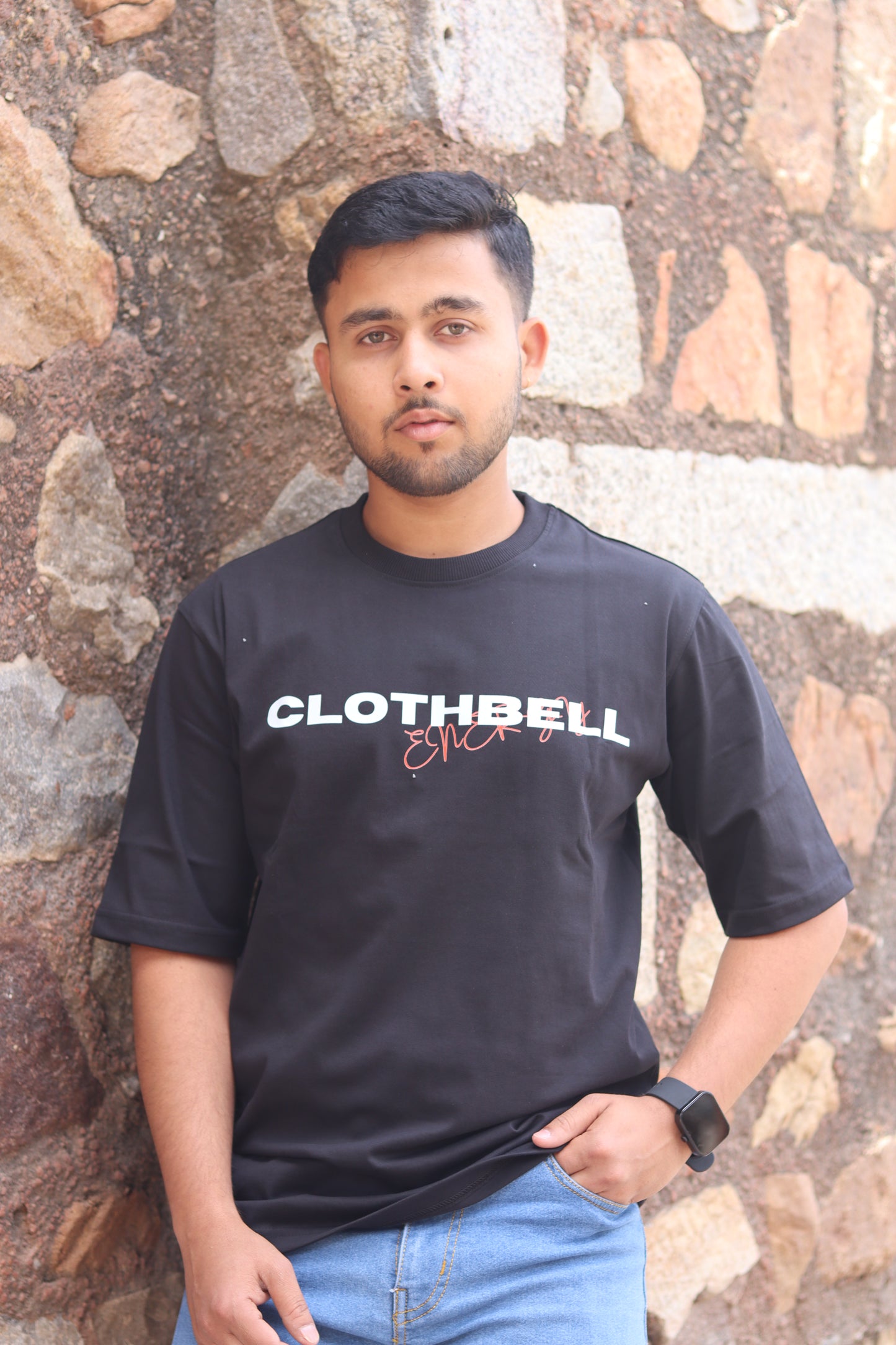 Energy Black Oversized Tshirt