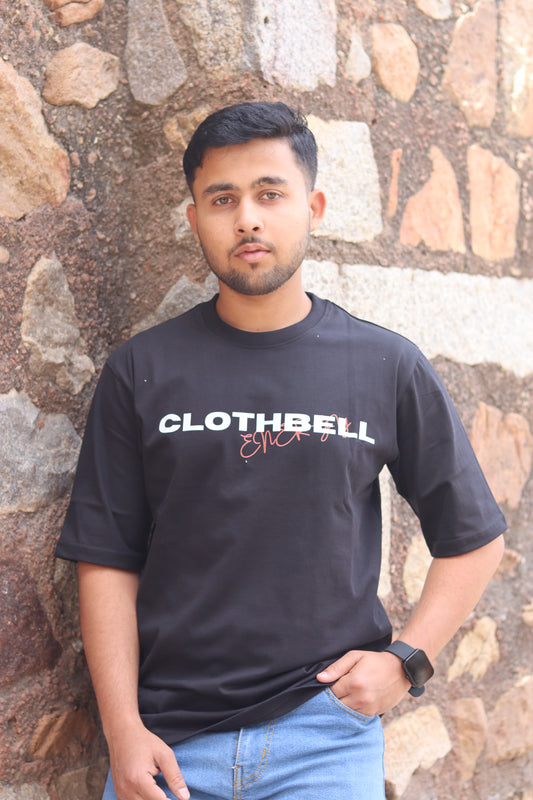 Energy Black Oversized Tshirt