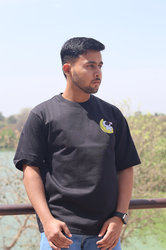 Space Black Oversized Tshirt