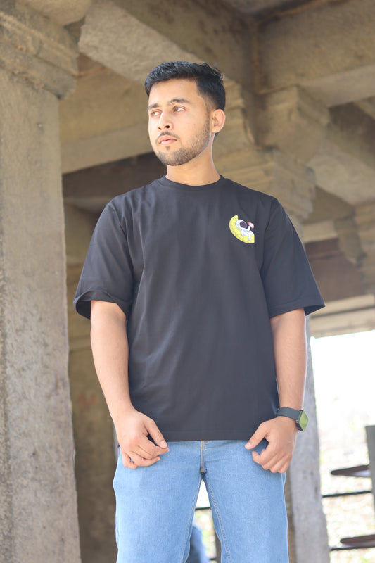 Space Black Oversized Tshirt