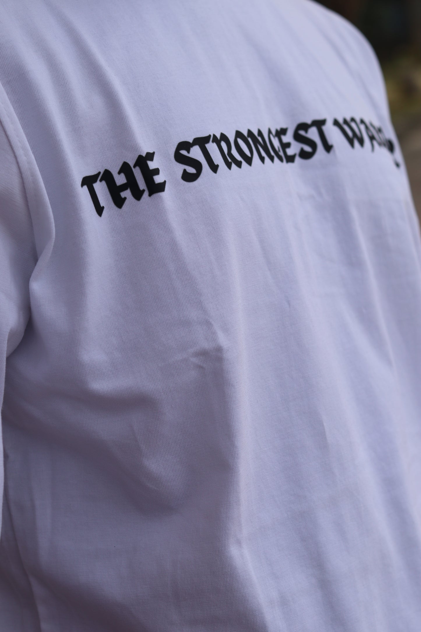 Warrior White Oversized Tshirt