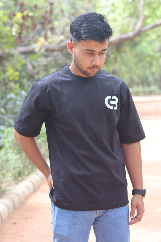 Love Black Oversized Tshirt