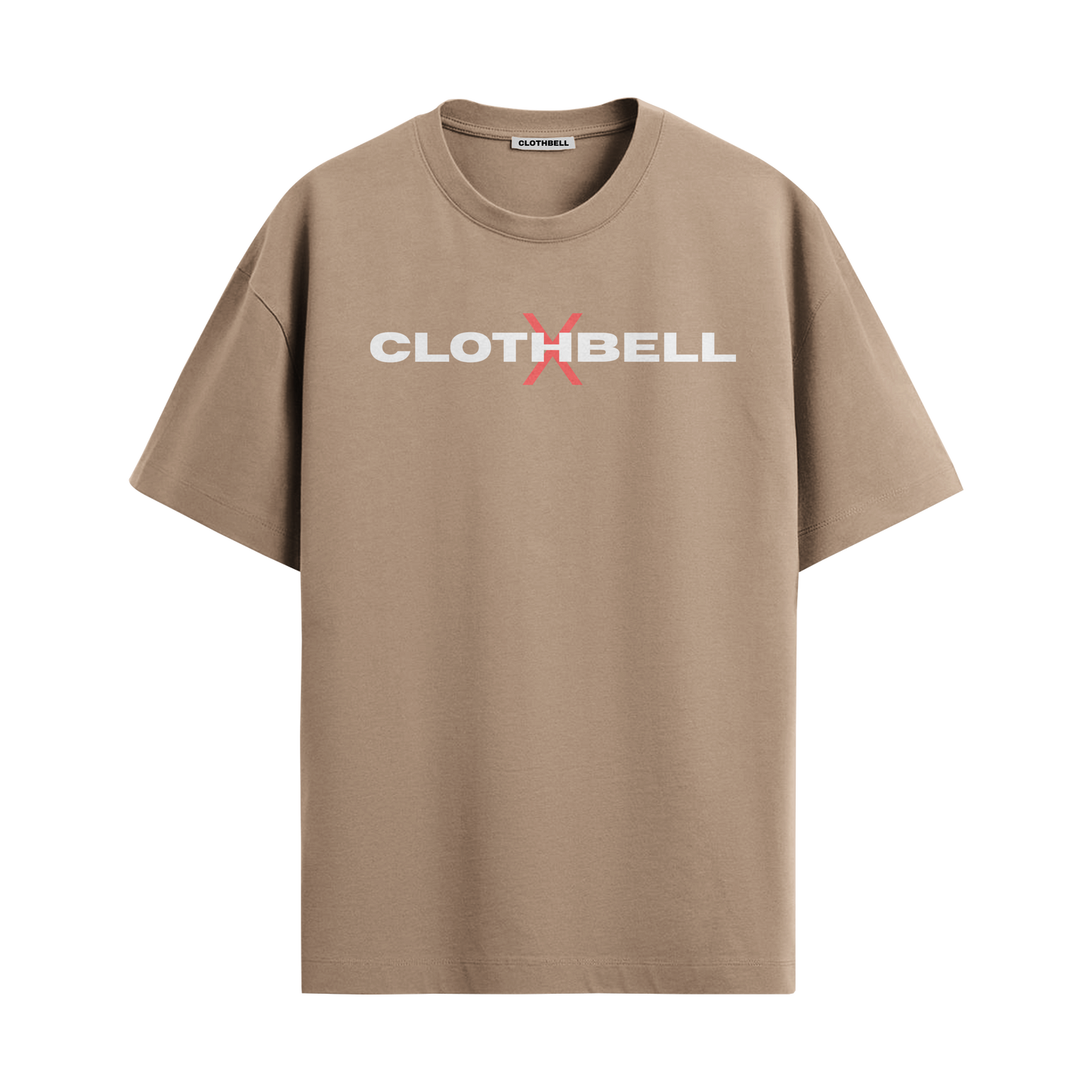 Outside The Box Beige Oversized Tshirt