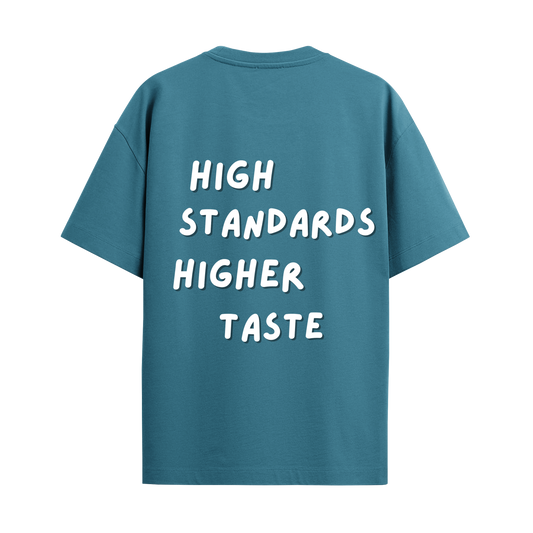 High Standards Teal Oversized Tshirt