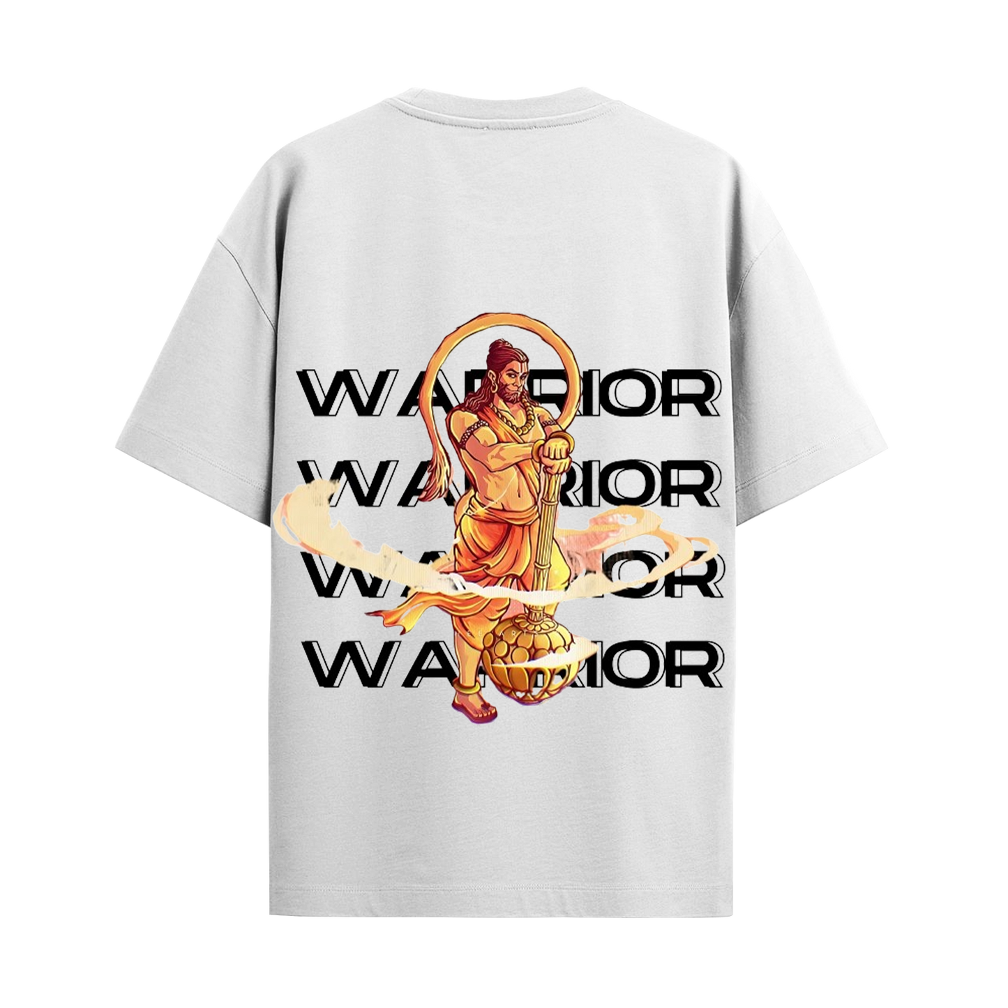 Warrior White Oversized Tshirt