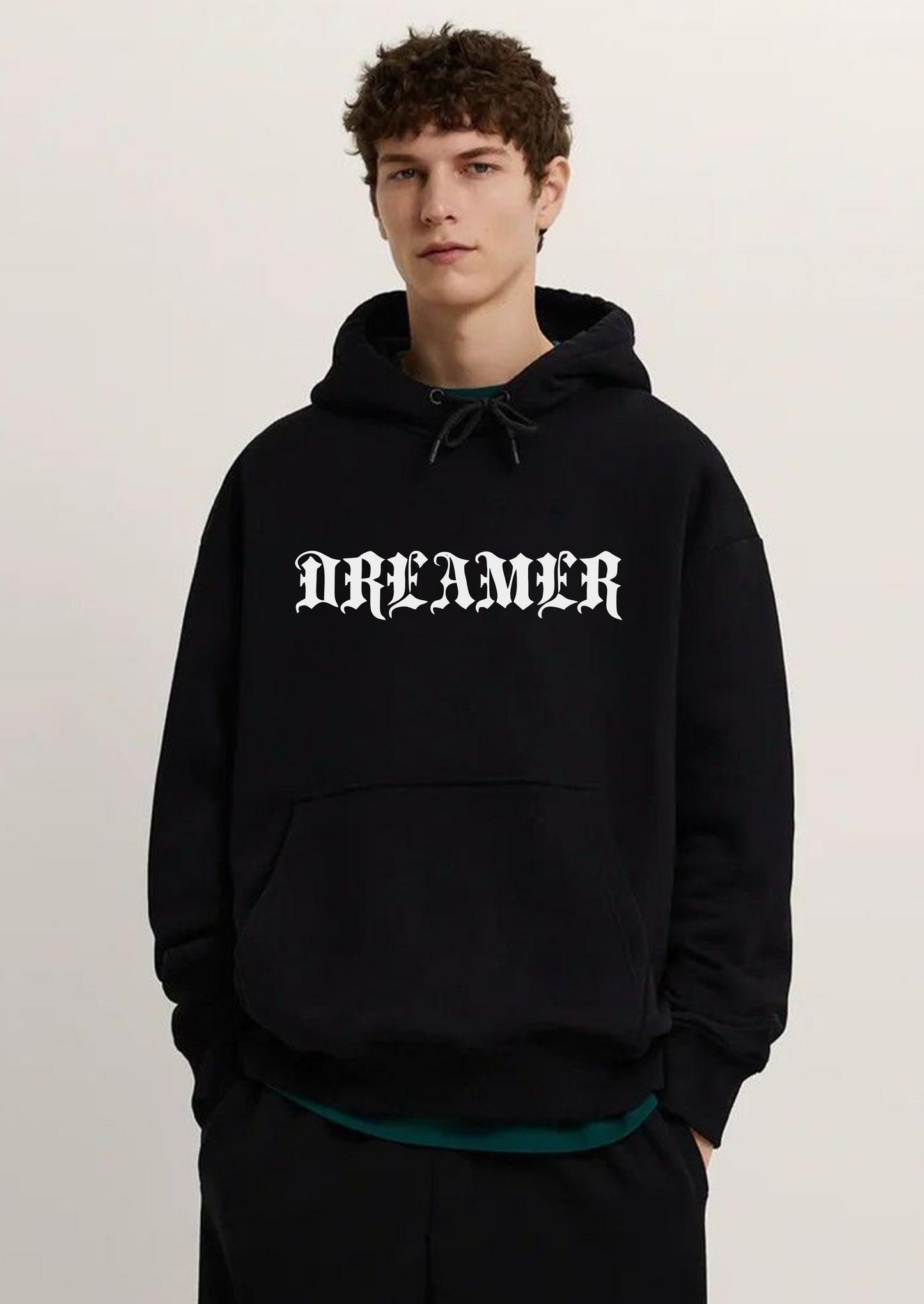 Dreamer Black Oversized Hoodie