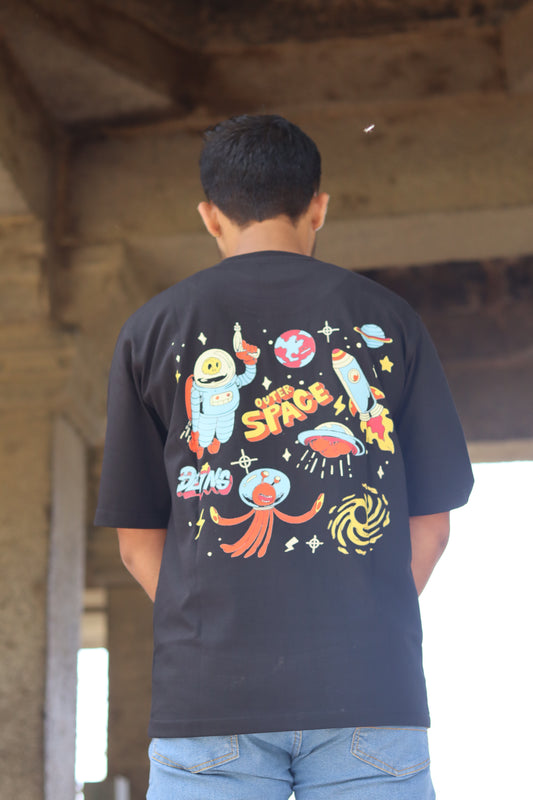 Space Black Oversized Tshirt