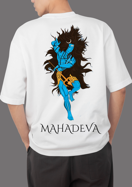 Mahadeva White Oversized Tshirt