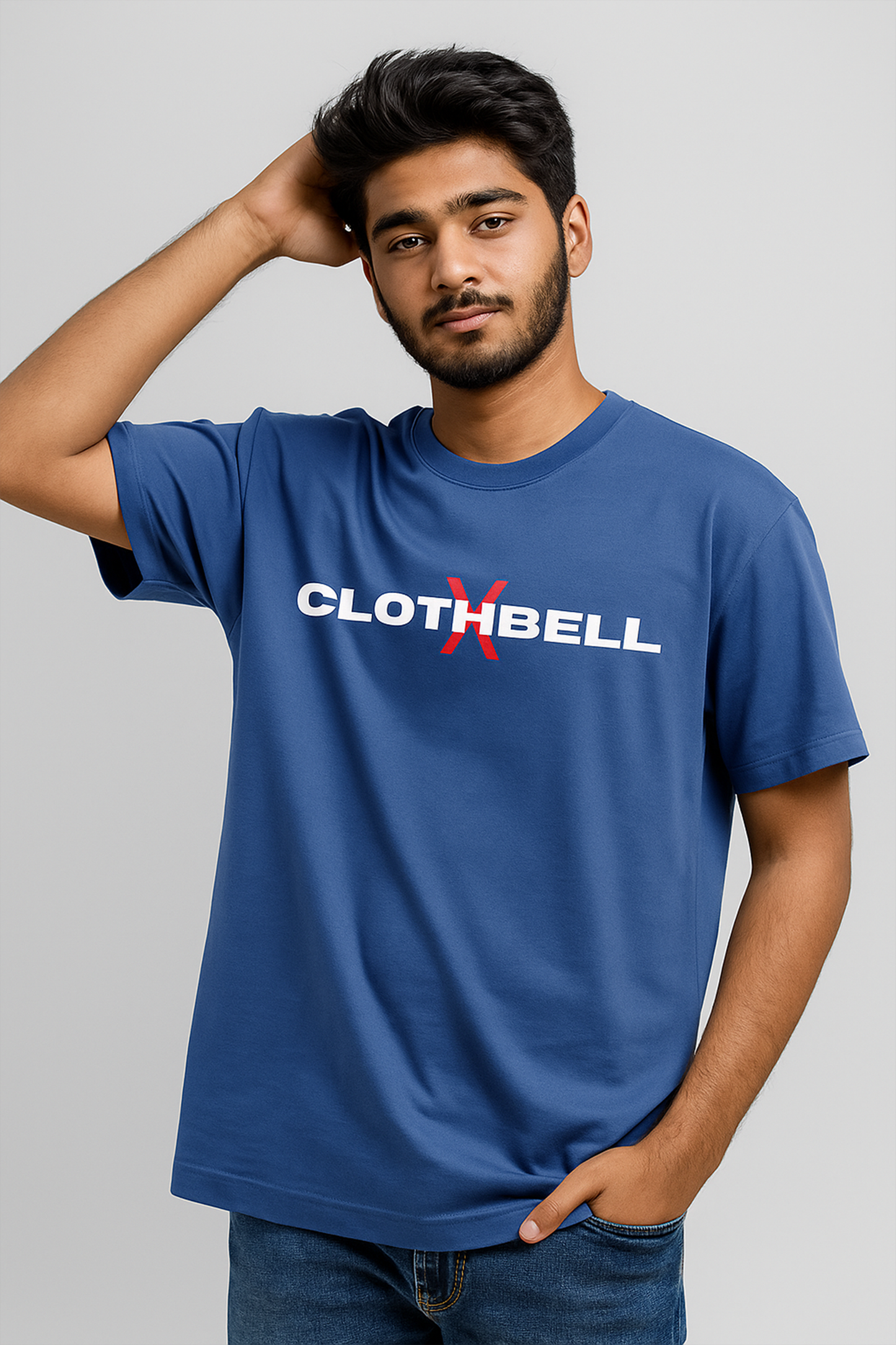 Think Outside The Box Royal Blue Oversized Tshirt