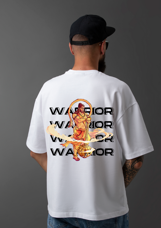 Warrior White Oversized Tshirt